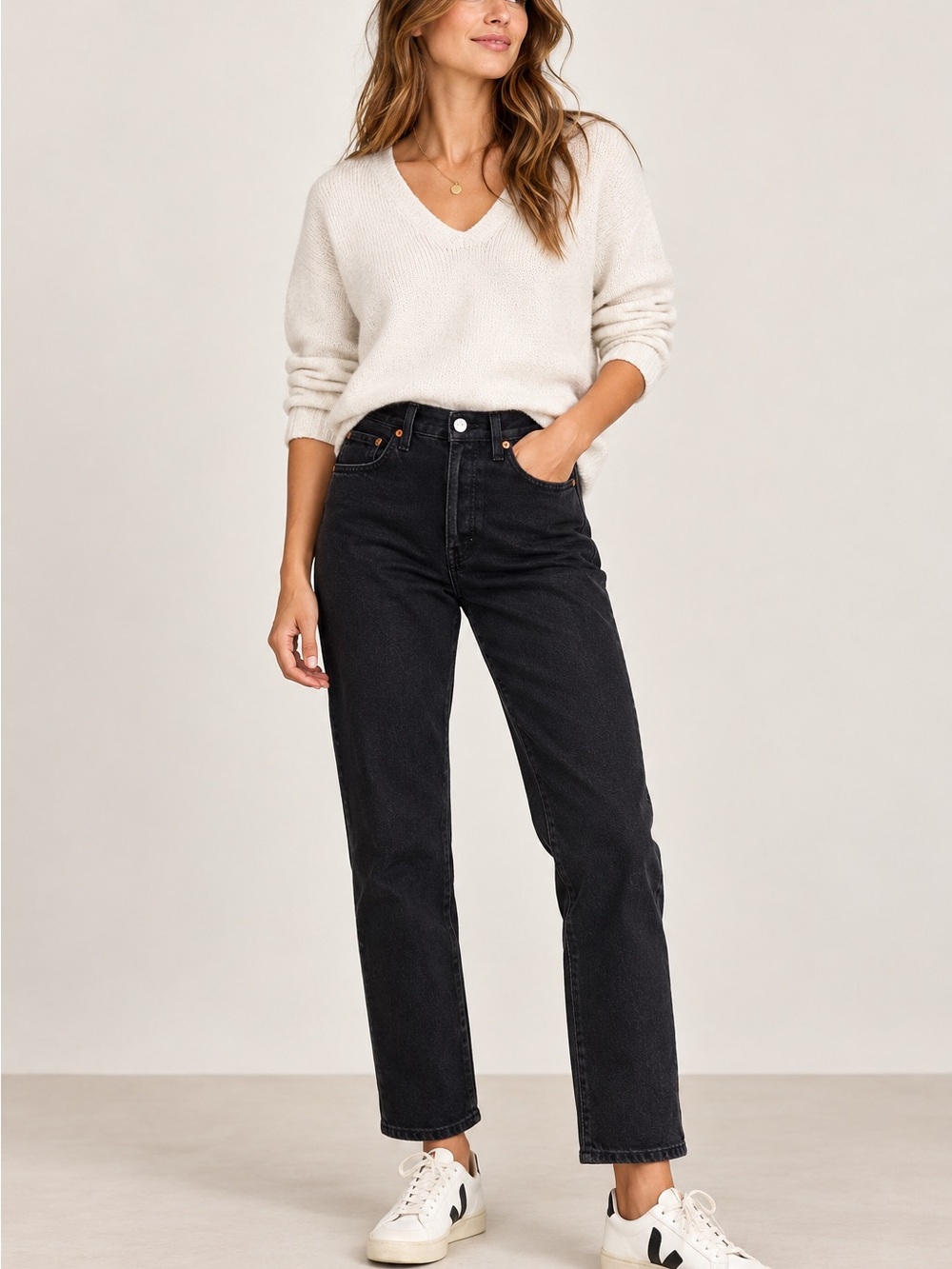 Levi’s Women’s 501 ’90s Black Jeans W28 L28 High Rise Straight Leg Button Fly